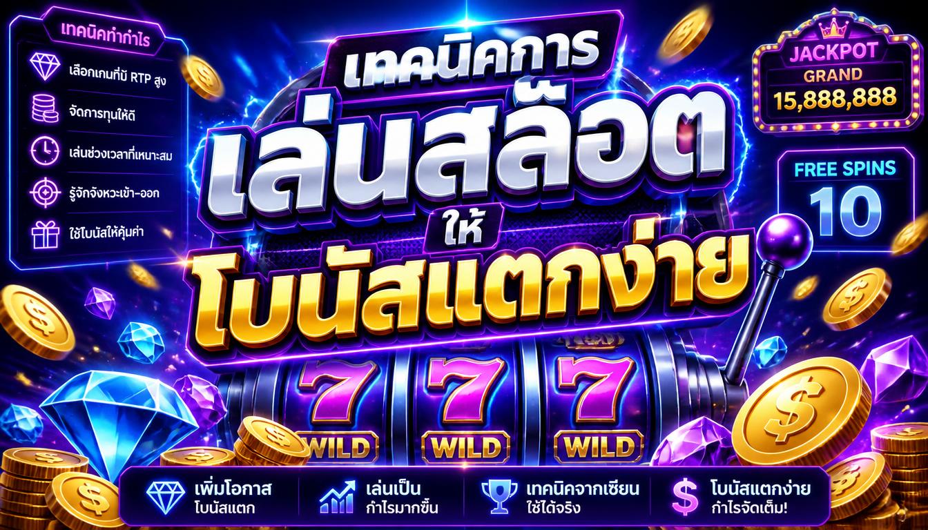 เทคนิคการเล่นสล็อตให้โบนัสแตกง่าย